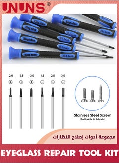 UNUNS Upgrade Eyeglass Repair Kit,6 Screwdrivers,1100 Screws,Curved Tweezer,Nose Pads,Washers,Screw Caps,Microfiber Cloth For Eyeglasses,Sunglasses,Watch Clock Repair  - Image 4