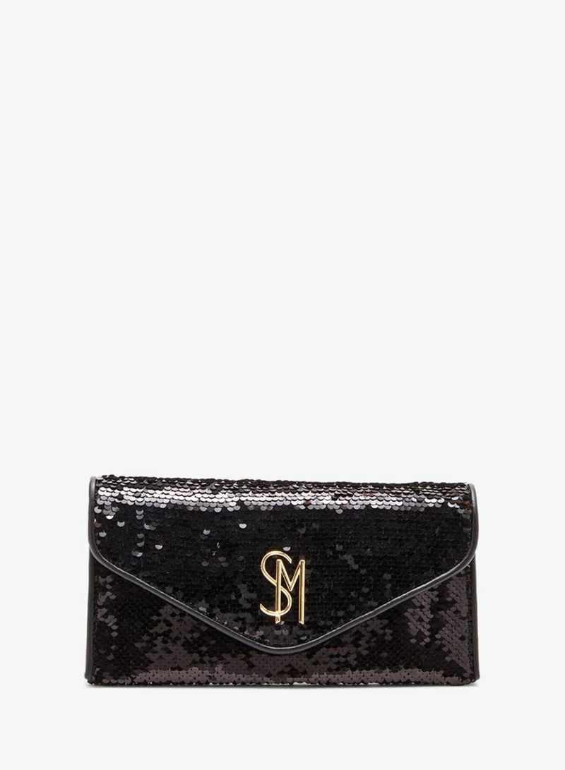 Steve Madden Bglamy Black Gunmetal Women's Shoulder Bag