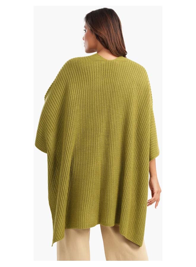 Carina Asymmetrical One Size Poncho - Image 3