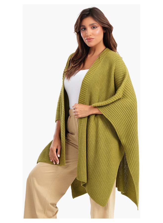 Carina Asymmetrical One Size Poncho - Image 2