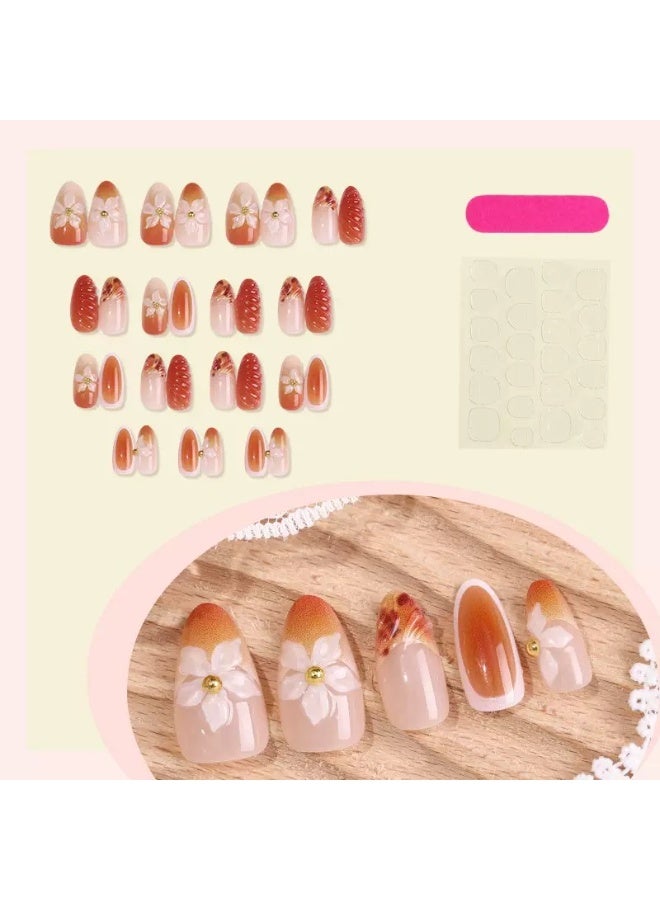 سنسيب نوع الأظافر: أظافر فرنسية ملصقة - حزمة جل ناعم، أظافر فرنسية مزيفة قصيرة، أظافر صالونية الجودة، أظافر ملصقة بسلاسة، أظافر ملصقة بالغراء للنساء، فن الأظافر، تزيين الأظافر. - Image 3