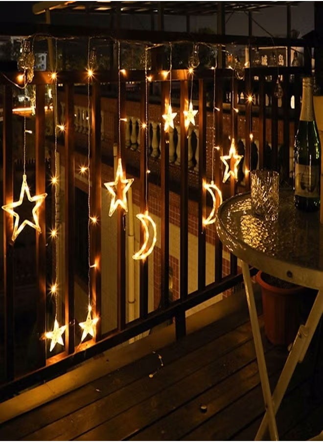 Ramadan Decorations Lights 3.5 M Decorative Starry String Curtain Ramadan Lights Moons and Stars LED Night Light for Ramadan Home Decoration Party Battery Box Powered - pzsku/ZB87C7797E556A329D74AZ/45/1741775007/5d17342a-3528-4000-856f-b54e8f1d01f8