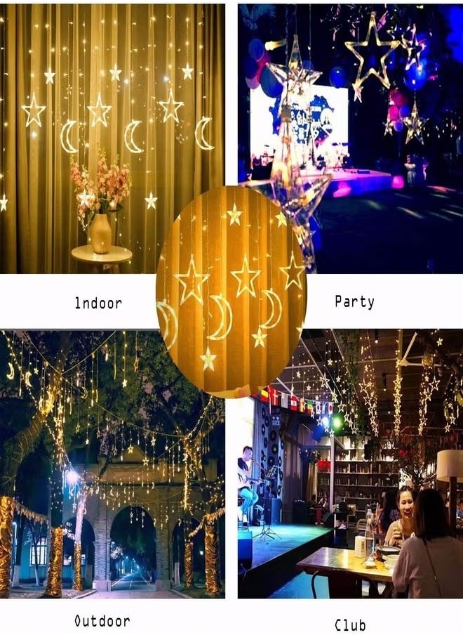 Ramadan Decorations Lights 3.5 M Decorative Starry String Curtain Ramadan Lights Moons and Stars LED Night Light for Ramadan Home Decoration Party Battery Box Powered - pzsku/ZB87C7797E556A329D74AZ/45/1741775008/25c7c0b4-7453-4644-8ac6-655d730e4134