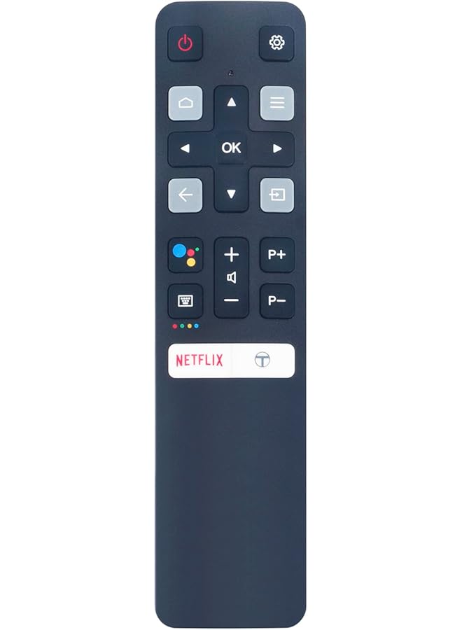 The Bros XRC802V Replacement Voice Remote Control fit for TCL Smart LED TV 55T8S 55T8 55C716 60P8M 65T8S 65T8 65C716 65C8 75C815 75P8MR 85P715 50C717 55C717 55P717 65C717 65P717 32S5200 42S6500 43S65A 32F51 - Image 1