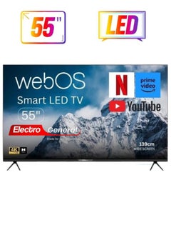 Electro General 55-Inch Smart LED TV UHD 4K – Model TH-55WBS20 – Cutting-Edge Display, Enhanced Audio, and Advanced Smart Features  - Image 1