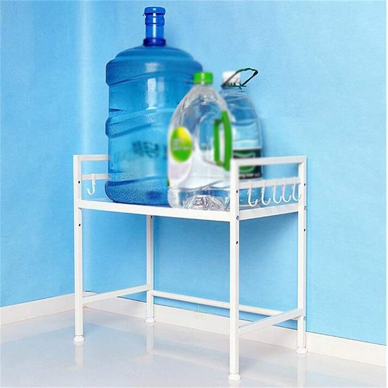 INDIDECOR INDIDECOR 35520 Kitchen Shelf Black Metal Kitchen Shelf Microwave Oven Oven Seasoning Dish Rack Creative Fashion Family Kitchen Storage Rack Bearing 50kg White Made in India  - Image 5
