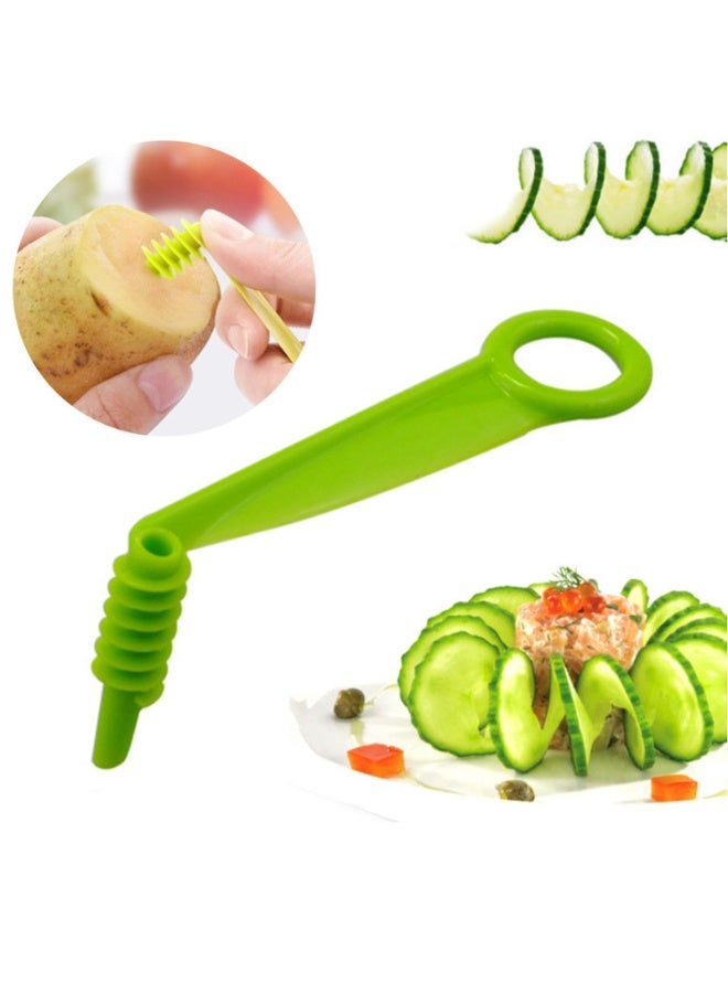 CYSTAR Two-piece fruit and vegetable rotary slicer multi-function vegetable cutter creative chipper - Image 5