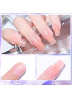 Saviland Saviland Builder Nail Gels Kit - 60g Nudes Pink Nail Extension Gel Set Nail Strengthen Hard Gel Nail Art Manicure Set with Acrylic Nail Brush & 100PCS Nail Forms for Beginners  - Image 5