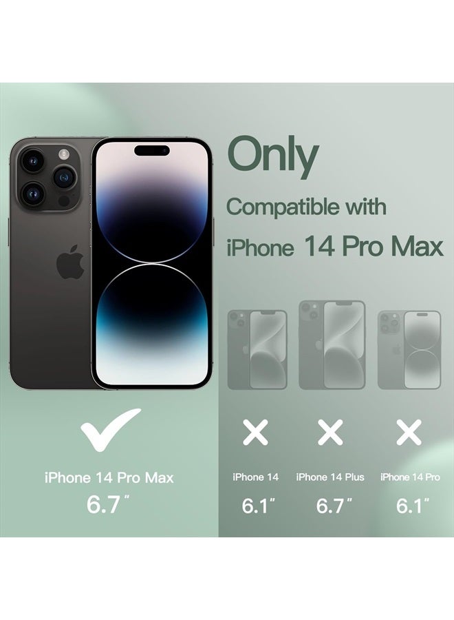 Jetech Silicone Case for iPhone 14 Pro Max 6.7-Inch, Silky-Soft Touch Full-Body Protective Phone Case, Shockproof Cover with Microfiber Lining (Midnight Green) - Image 2