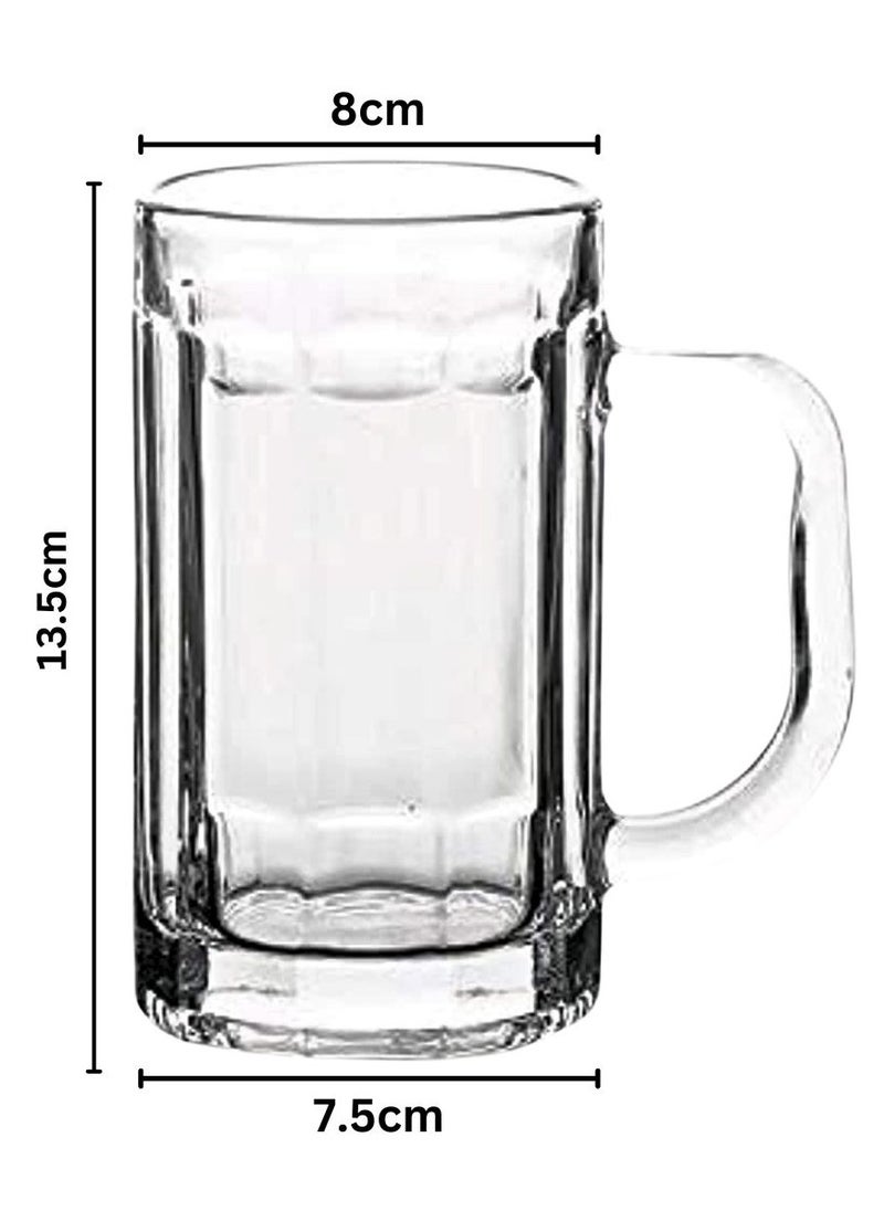 ARTC ARTC German Beer Mug Stein 300ml And Classic Handheld Tankard Glass 2pcs Set  - Image 2