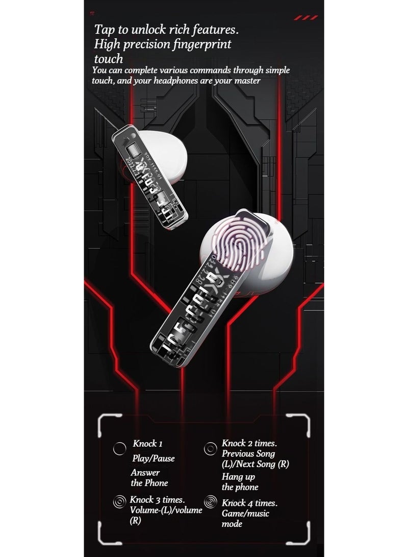 كوكا كولا سماعات رأس بلوتوث لاسلكية من نوع كوكا كولا ذات جودة صوت عالية، T23، من نوع نصف الأذن، ومبيت معدني، جيروسكوب بطرف الإصبع، والحد من الضوضاء - Image 3