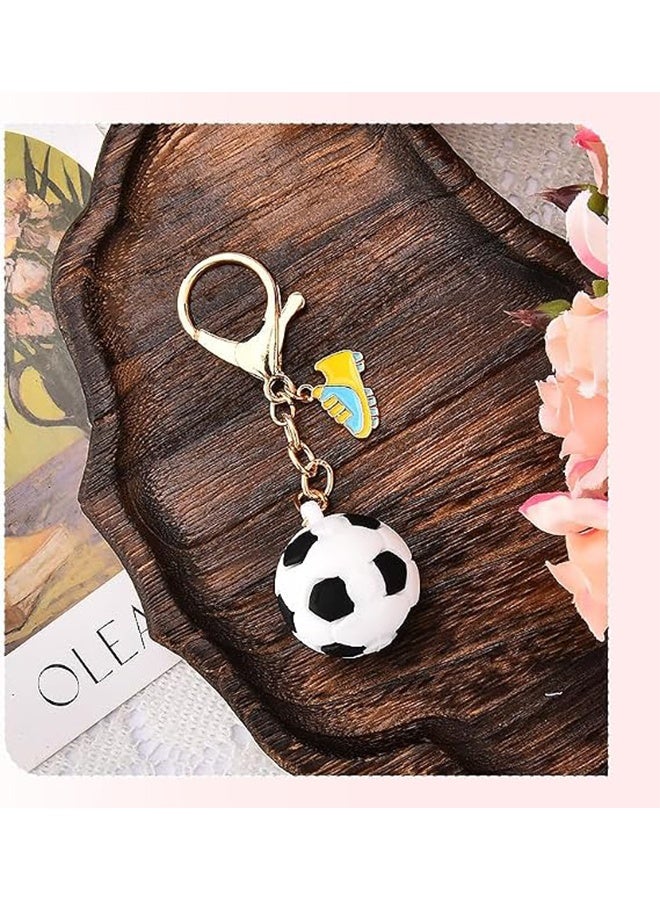 Sports‑Themed Keychain Charms, Basketball, Soccer Ball and Sneaker Bag Pendants, Decor Accessories for Backpacks, Ideal Birthday Gift for Sports Lovers - Image 4