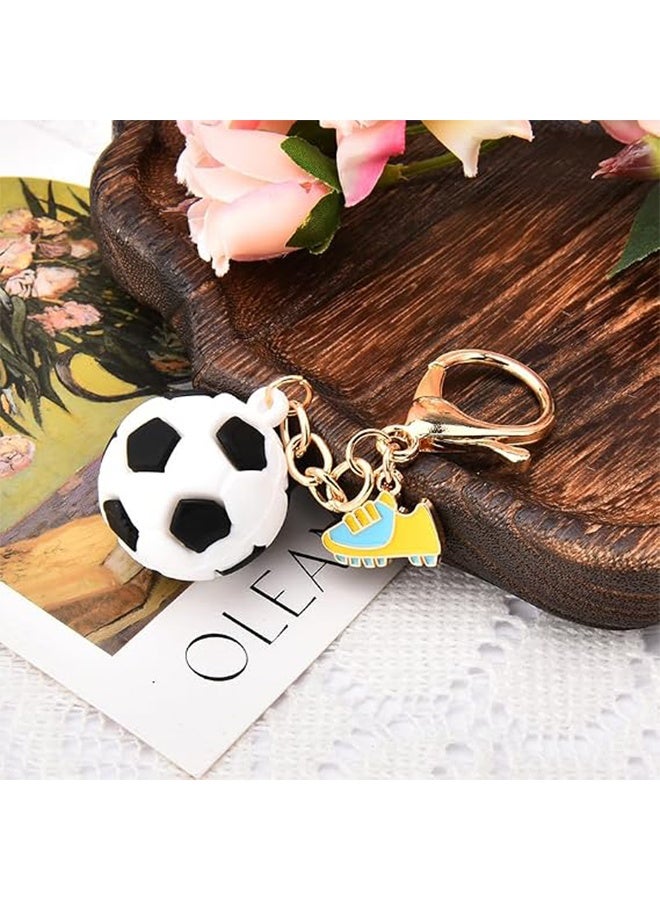 Sports‑Themed Keychain Charms, Basketball, Soccer Ball and Sneaker Bag Pendants, Decor Accessories for Backpacks, Ideal Birthday Gift for Sports Lovers - Image 3