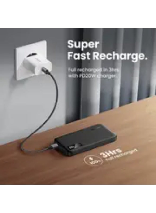 UGREEN ECO UGREEN 10000mAh Power Bank, Fast Charging Portable Battery Pack, Compact Design, Safe & Reliable Charging, Model PB311 (25742) – Black - Image 5