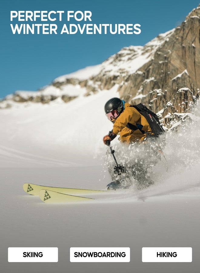 دانيش إنديورانس جوارب تزلج من صوف ميرينو من دانيش إندورانس، ضغط من 18 إلى 23 ملم زئبق، مبطنة لحماية الساق، للرجال والنساء، للجنسين، لون كاكي، مقاس كبير - Image 4