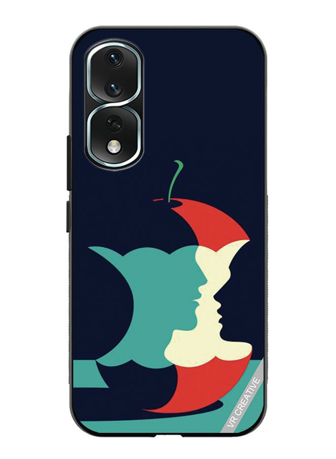 VR CREATIVE Protective Case Cover For Honor 80 Pro Eaten Apple Design Multicolour - Image 1