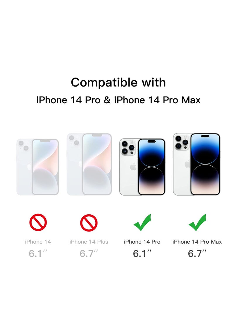 glassology Camera Lens Screen Protector for iPhone 14 Pro/14 Pro Max 9H Hardness Transparent HD Protective Tempered Glass Protector Film Does Not Affect Night Shots - Image 1