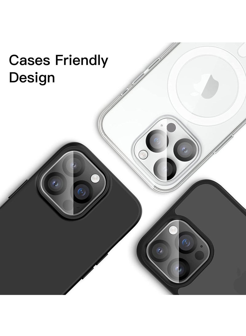 glassology Camera Lens Screen Protector for iPhone 14 Pro/14 Pro Max 9H Hardness Transparent HD Protective Tempered Glass Protector Film Does Not Affect Night Shots - Image 4