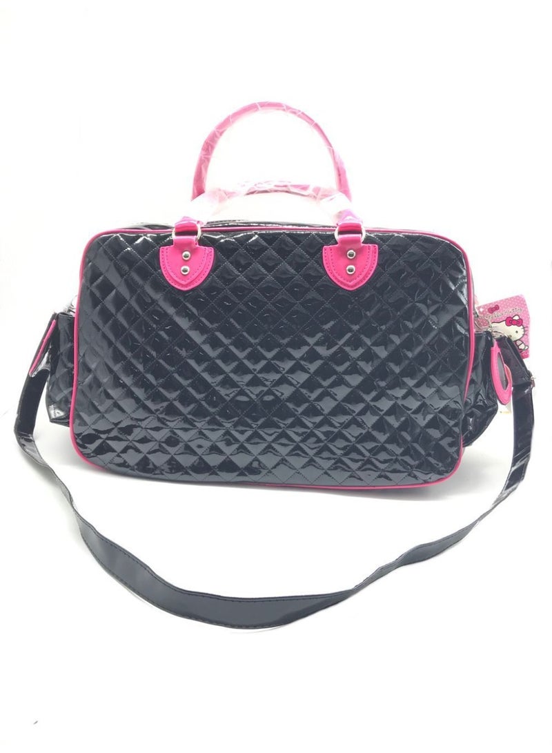 هالو كيتي مرحبا كيتي الأطفال بو لامعة المحمولة رسول حقيبة سفر الفتيات لطيف حقيبة سفر قصيرة المسافة حقيبة السفر - Image 2