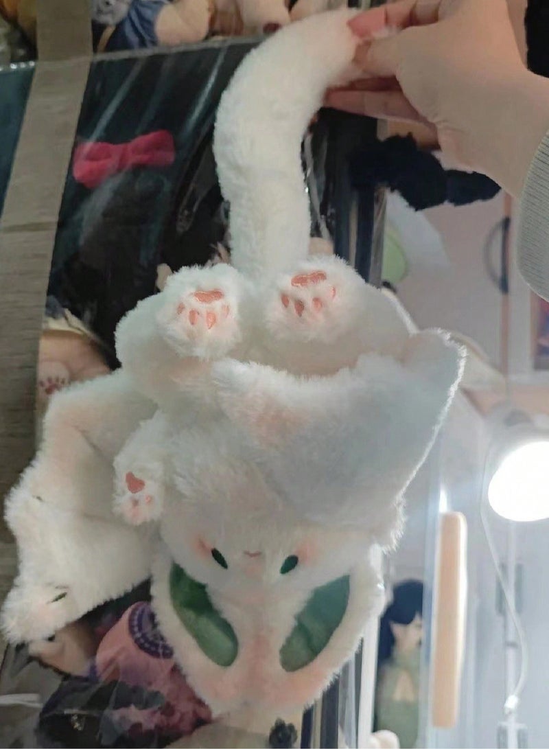 1pc Bat Rabbit Plush Toy – Soft Winged Bunny Stuffed Animal with Green Accents, Big Ears, Cute Eyes, and Cozy Polyester Material – Perfect Easter, , and Birthday Gift, Kawaii Cuddly Toy, Home Décor, - Image 5