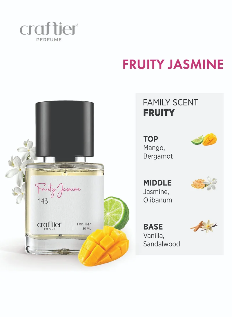 Craftier Perfume Inspired-Fame FRUITY JASMINE - Inspired of-FAME, Eau De Parfum for Women - 50ml, Long Lasting Fruity Fragrance Upto 16 Hrs, Travel Size Women's Perfume for Women | Best Price UAE