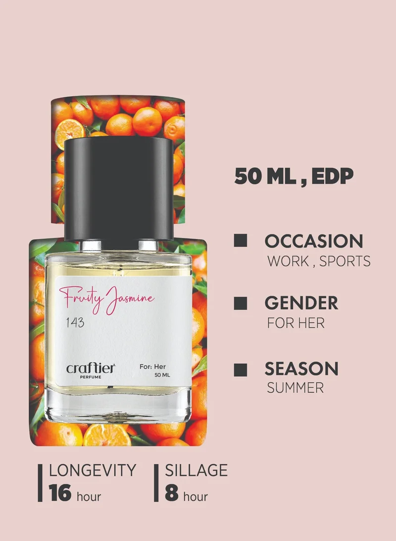 Craftier Perfume Inspired-Fame FRUITY JASMINE - Inspired of-FAME, Eau De Parfum for Women - 50ml, Long Lasting Fruity Fragrance Upto 16 Hrs, Travel Size Women's Perfume for Women | Best Price UAE