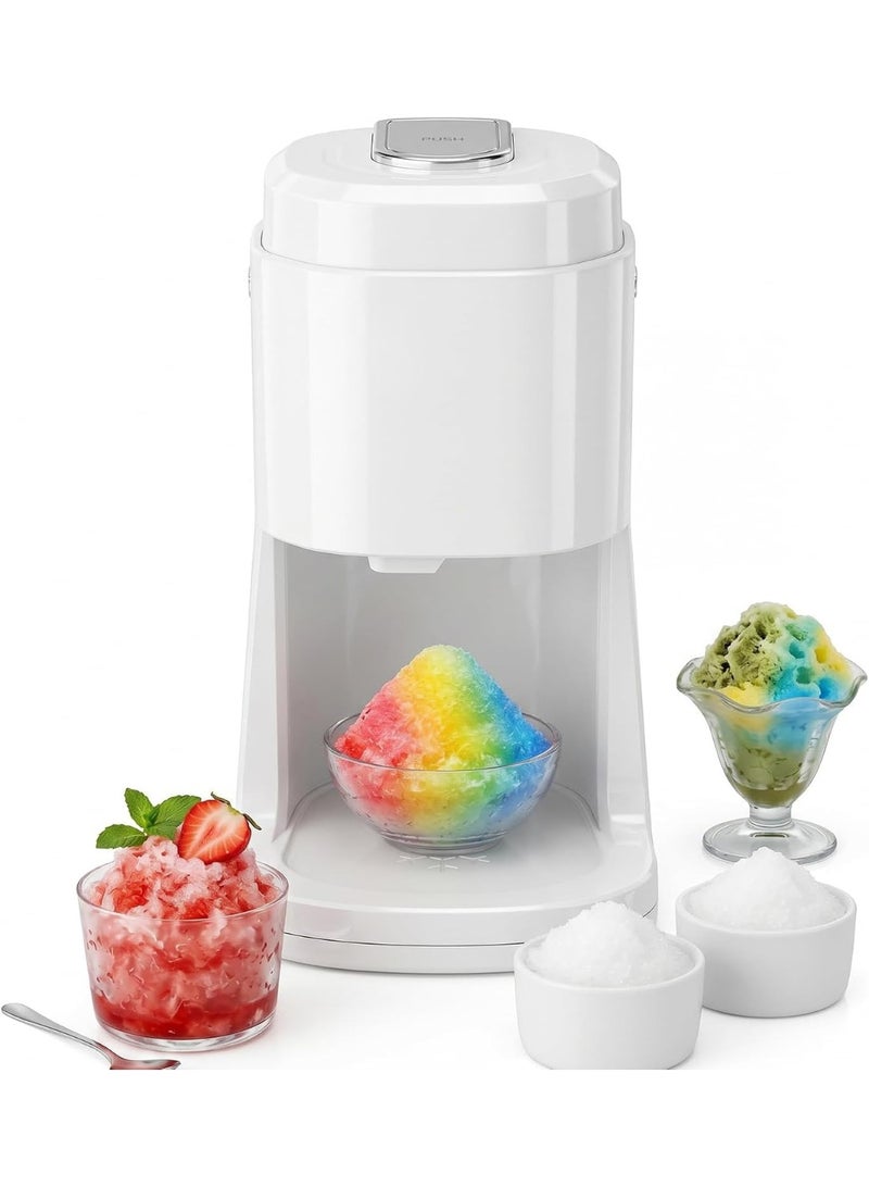 Midwest Electric Shaved Ice Machine, Professional Snow Cone Maker with Adjustable Thickness Settings, High-Efficiency 135W Motor, Portable Ice Crusher for Fluffy Ice & Slushies, Includes 2 Ice Molds - Image 1