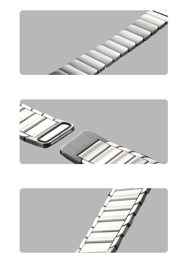 Generic - Magnetic Stainless Steel iWatch Band for Apple Watch Series 8/7/6/5/4/3/2/1/SE/SE2/Ultra Compatible Apple Watch Straps 42mm 44mm 45mm 49mm - Image 1
