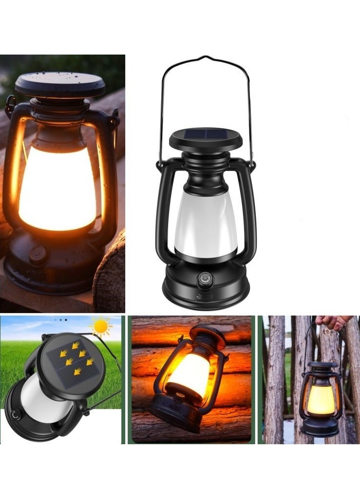 Portable Camping Lantern Solar Charging Lantern USB Type C Waterproof Outdoor Lighting 1200mAh - Image 4