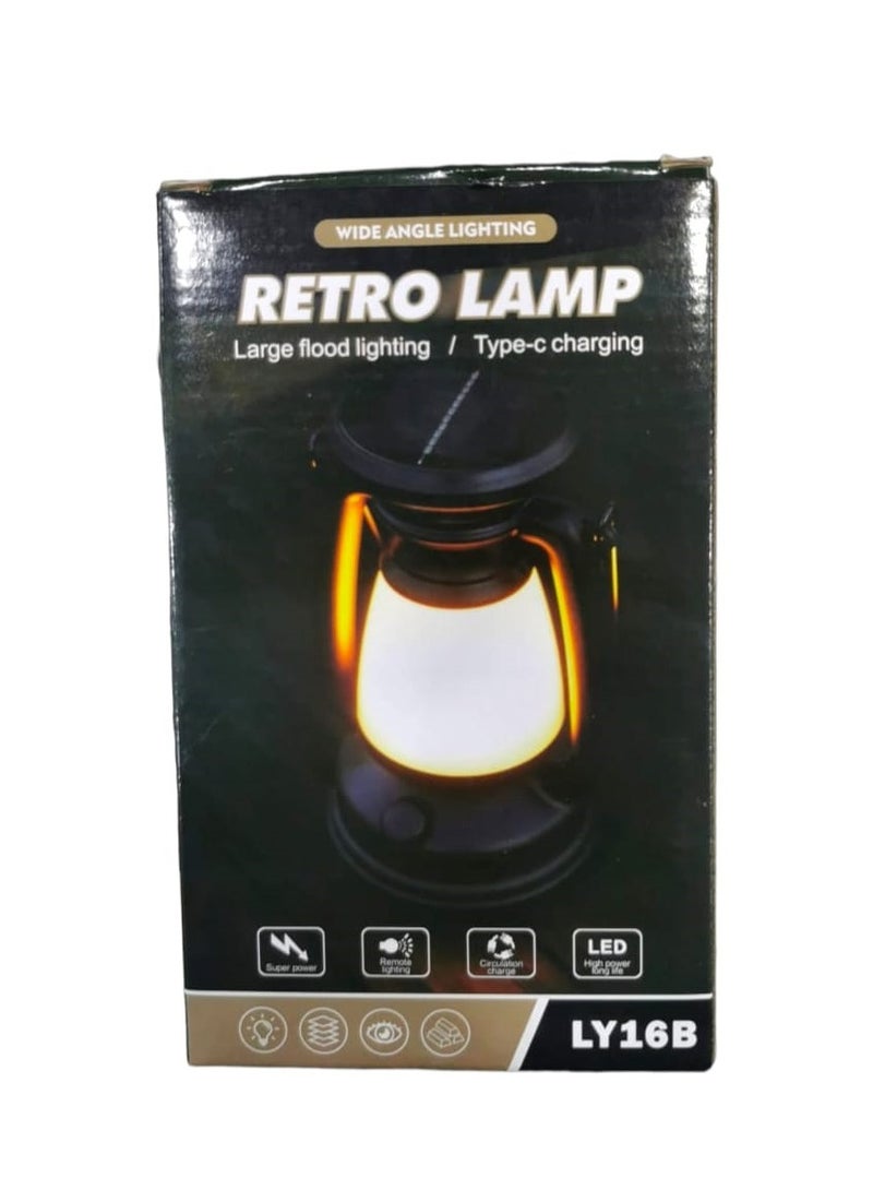 Portable Camping Lantern Solar Charging Lantern USB Type C Waterproof Outdoor Lighting 1200mAh - Image 5