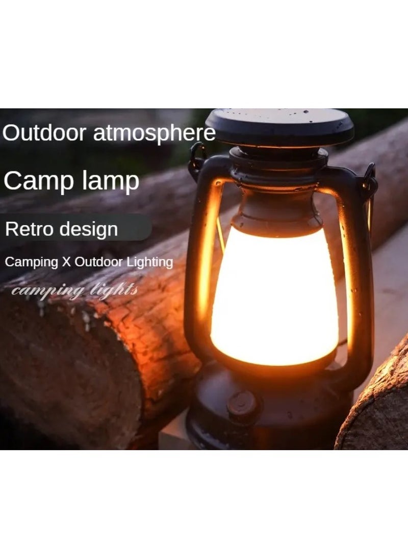 Portable Camping Lantern Solar Charging Lantern USB Type C Waterproof Outdoor Lighting 1200mAh - Image 3