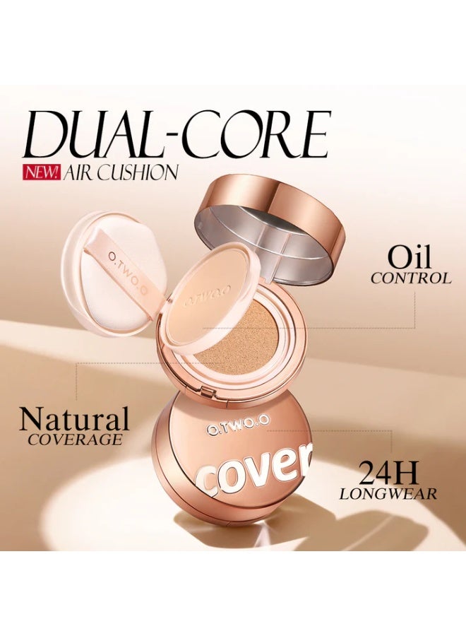 OTWOO O.TWO.O All-Day Soft-Focus Powder & Cushion Cream – Long-Lasting Glowy Base ( N135, BEIGE SAND) - Image 5