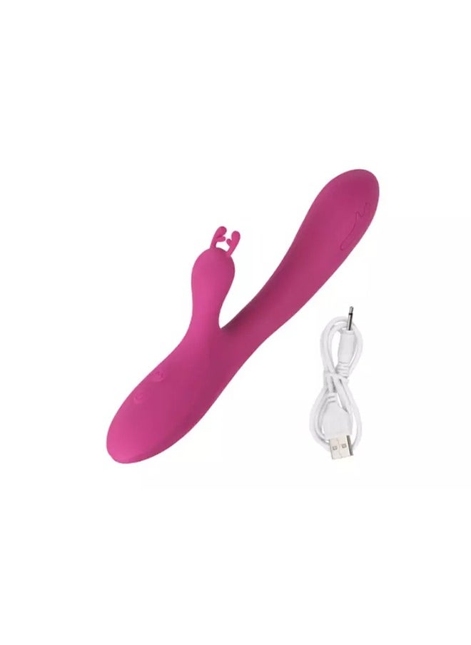 Multi-frequency Vibration Body Massager USB Rechargeable Purple