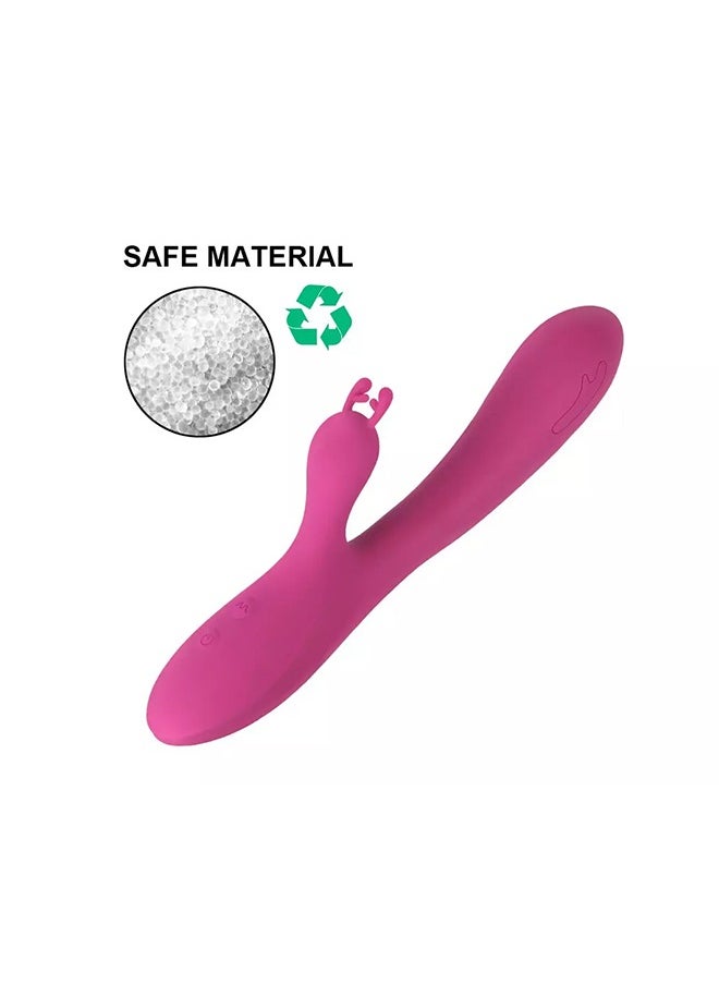Multi-frequency Vibration Body Massager USB Rechargeable Purple