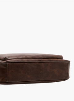 LBL by Shoexpress Men's Textured Laptop Bag with Detachable Strap and Zip Closure  - Image 5