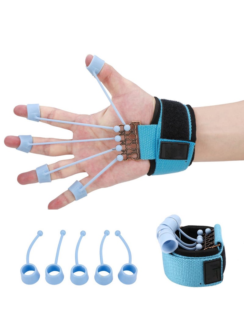 Zikra Finger Exerciser, Finger Strengthener Adjustable Finger Exerciser and Finger Stretcher, Hand Yoga Equipment Grip Trainer for Hand Therapy, Rock Climbing - Relieve Arthritis, Carpal Tunnel Pain (40LB) - Image 1