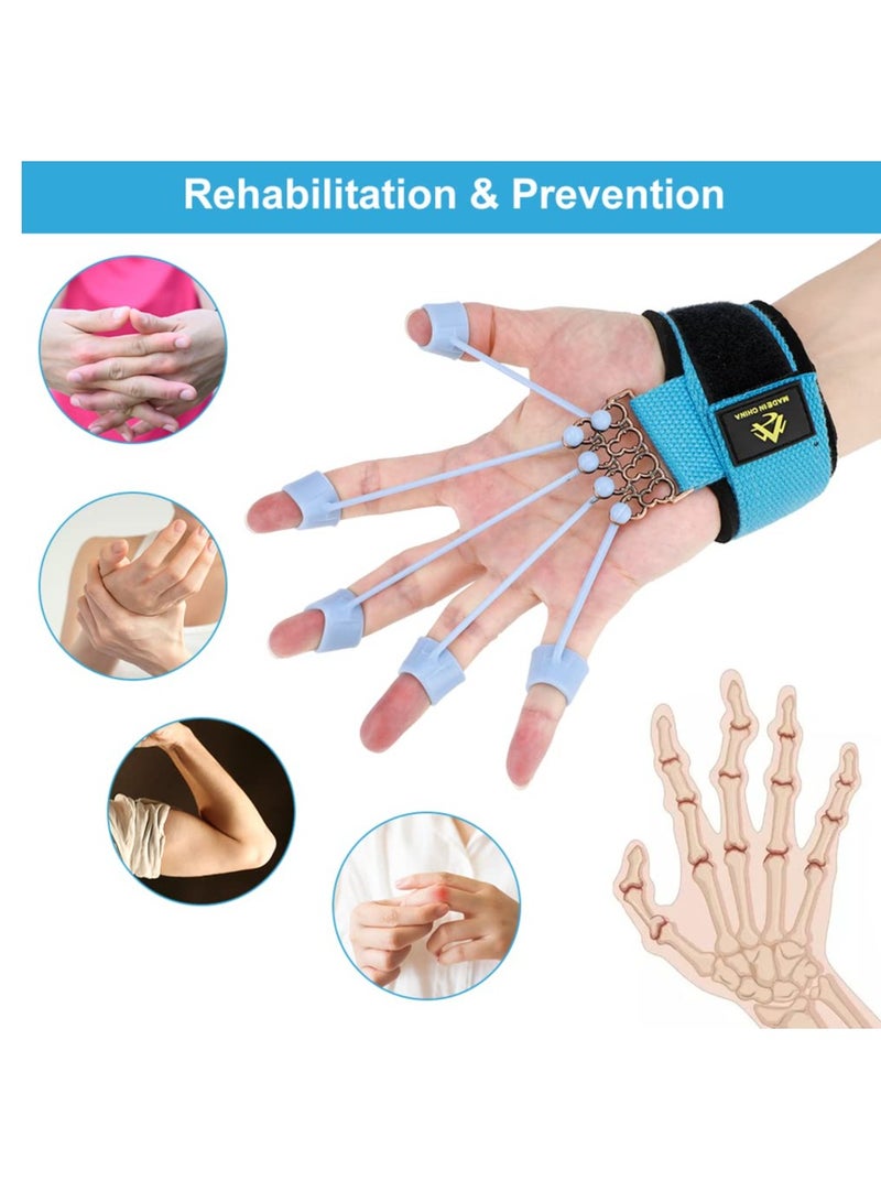 Zikra Finger Exerciser, Finger Strengthener Adjustable Finger Exerciser and Finger Stretcher, Hand Yoga Equipment Grip Trainer for Hand Therapy, Rock Climbing - Relieve Arthritis, Carpal Tunnel Pain (40LB) - Image 2