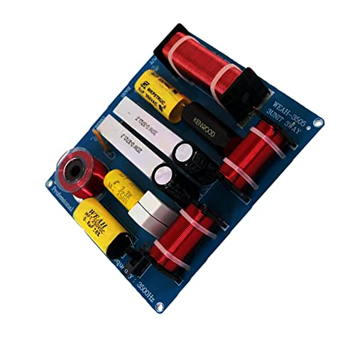 Lelukee 2PCS Speaker Frequency Divider Crossover 3-Way 300W HiFi Audio Speaker Heights Mid Bass 3-Units Crossover Filter for 3-5 Inch Speakers - Image 3