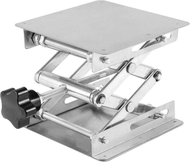 SHEUTSAN 2 Pack 6 x 6 Inches Laboratory Lift Stand Lab Jack Lifting Scissor Stand Platform - Image 4