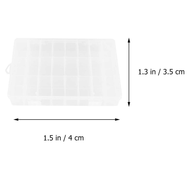 klarako 1 Pack Plastic Embroidery Floss Cross Stitch Organizer Box with100pcs Floss Bobbins 2pcs Stickers - Image 2