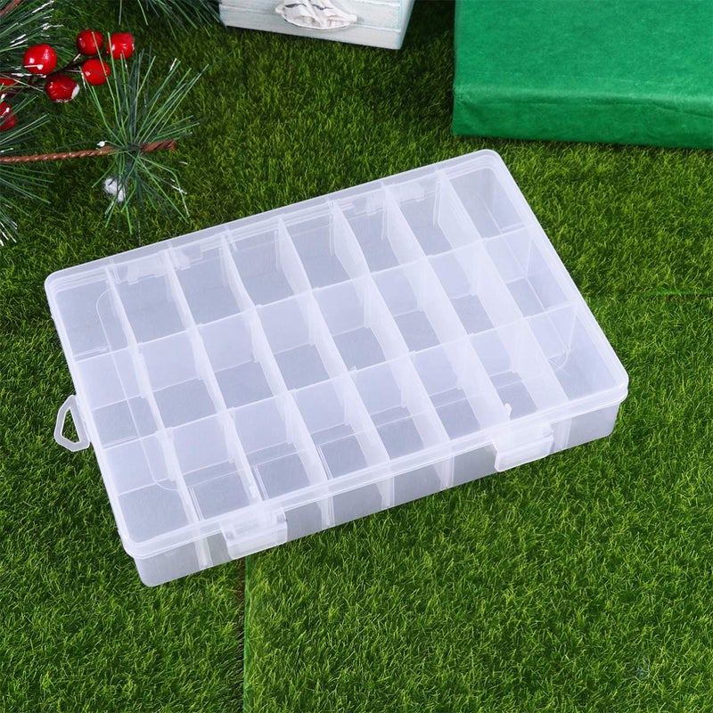 klarako 1 Pack Plastic Embroidery Floss Cross Stitch Organizer Box with100pcs Floss Bobbins 2pcs Stickers - Image 3