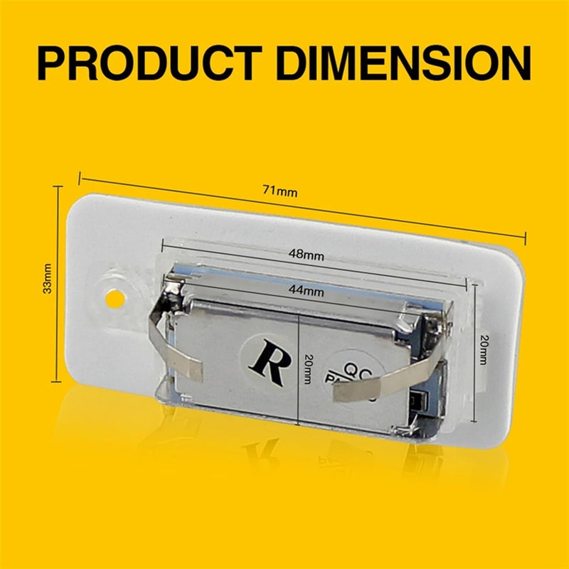 QASULER 2x 18 LIGHT License Plate Light - Image 2