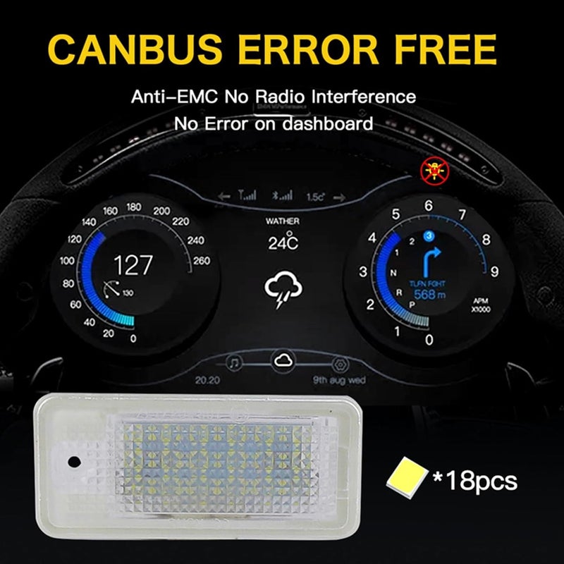 QASULER 2x 18 LIGHT License Plate Light - Image 4