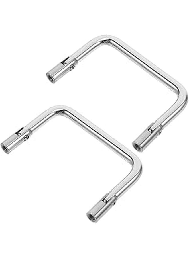 Stainless Steel Foldable Cabinet Handles 2 Pack Space Saving For Kitchen Sliding Doors - Image 1
