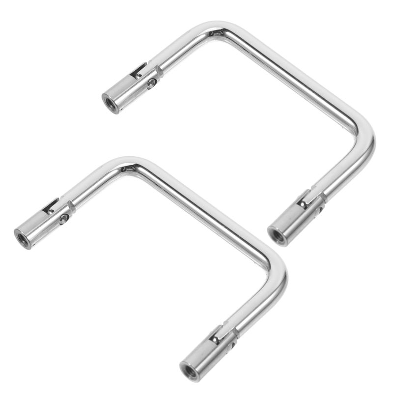 Stainless Steel Foldable Cabinet Handles 2 Pack Space Saving For Kitchen Sliding Doors - Image 2