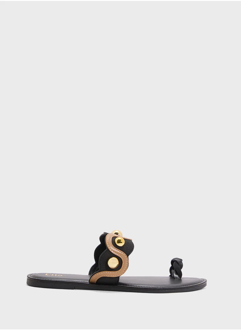 ELLA Studded Toe Post Sandal