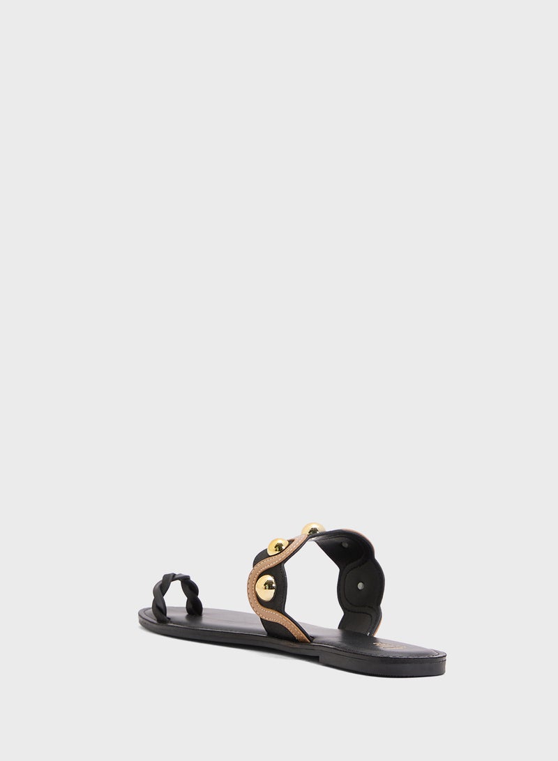 ELLA Studded Toe Post Sandal  - Image 2