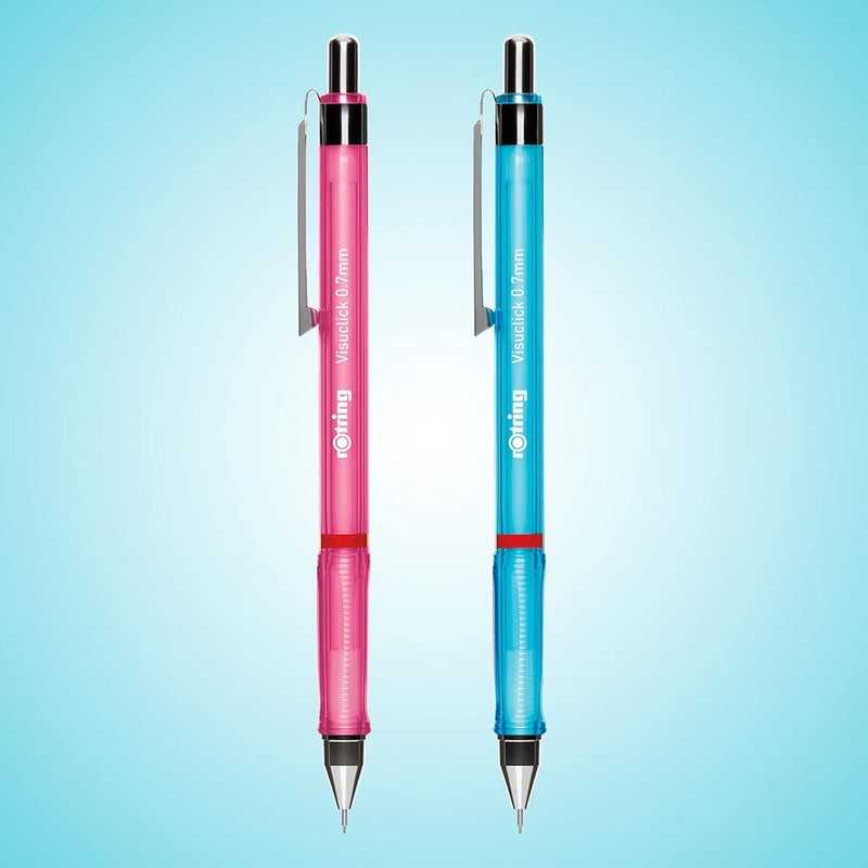 Rotring Visuclick Mechanical Pencils 07 mm 2 Count With 24 HB Leads - Image 2