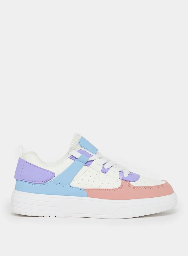 Take Two Take Two Color Block Thick Sole Sneakers