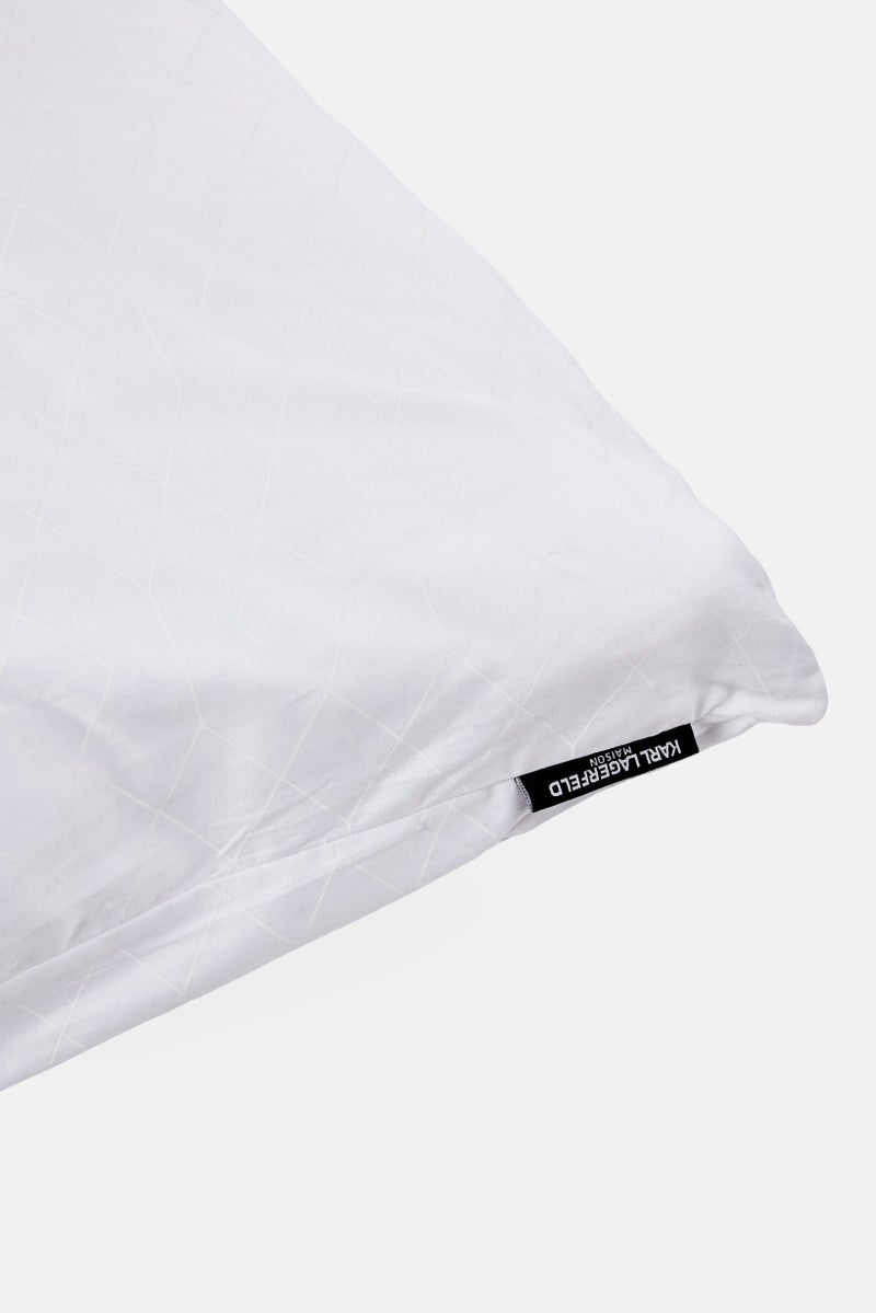 Karl Lagerfeld Modular Plain Firmness Pillow, White - Image 3